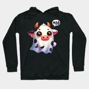 Cute Cow Ghost Hoodie